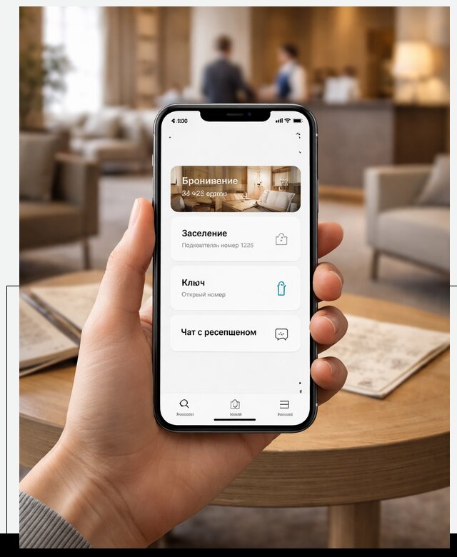 Мобильное приложение для гостей отеля в Дубне, управление сервисом